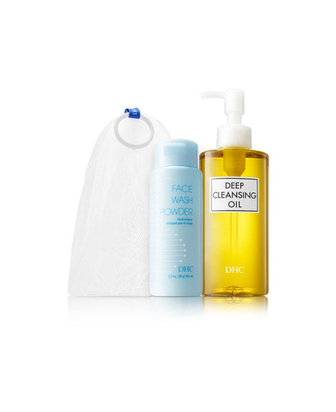 Exfoliating Double Cleanse – Deep Cleansing Oil + Face Wash Powder