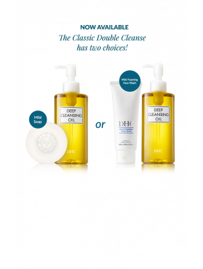 DHC The Classic Double Cleanse Set - Facial Cleansing Set - DHC Deep Cleansing Oil, DHC Mild Soap