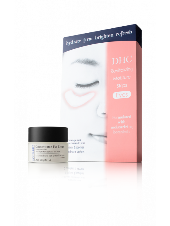 DHC Rest & Recovery for Eyes Kit (Concentrated Eye Cream & Revitalizing Moisture Under Eye Strips)