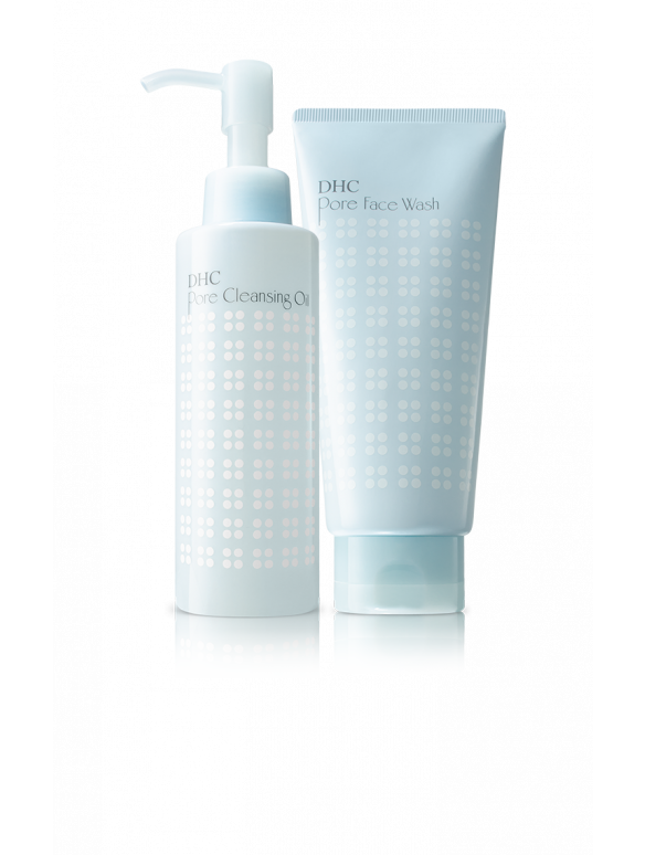 DHC The Invigorating Double Cleanse Set - Double Facial Cleansing Set for clear, small pores